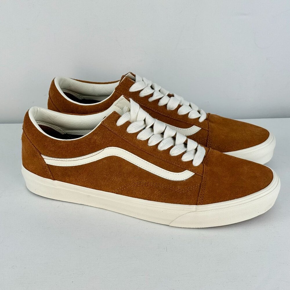 Men's 13 - VANS Old School Low Pig Suede Brown Shoe - 751505